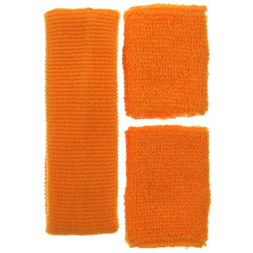 Solid Color Head and Wrist Band Set
