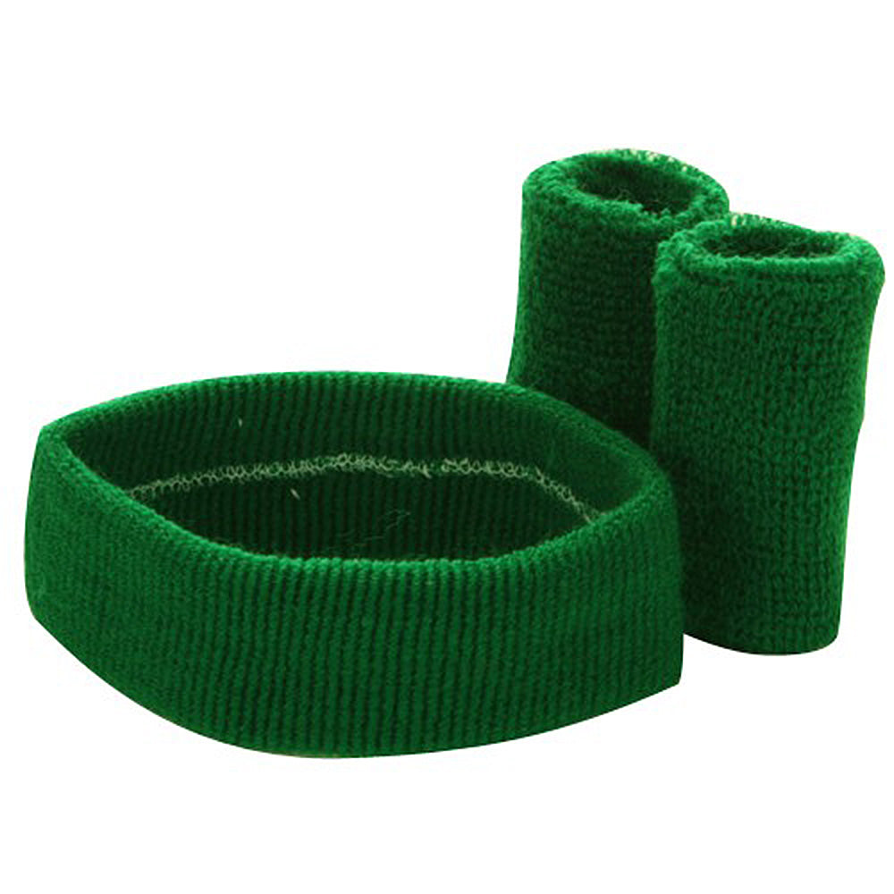 Solid Color Head and Wrist Band Set