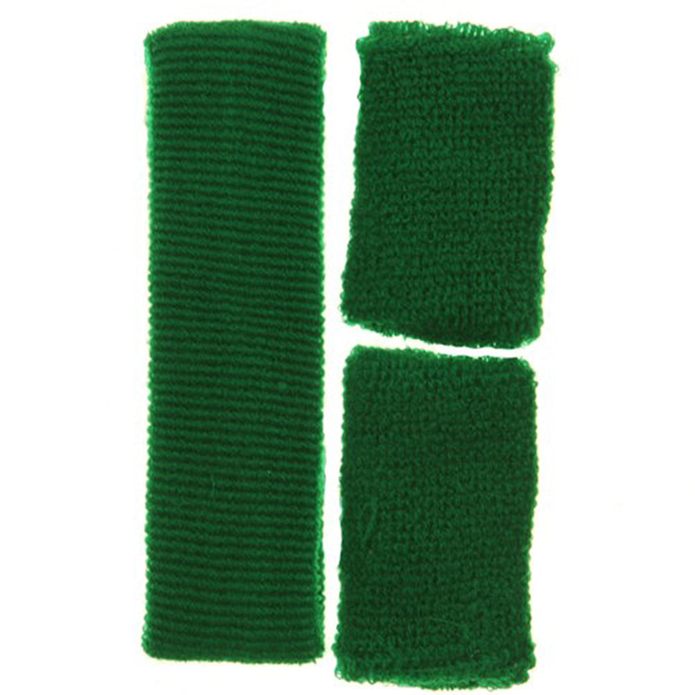 Solid Color Head and Wrist Band Set
