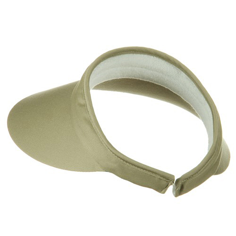 Large Peak Twill Clip Ons