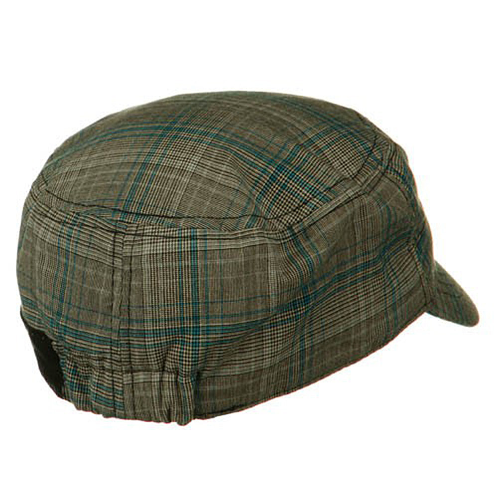Fashion Plain Insulation Lining Army Cap