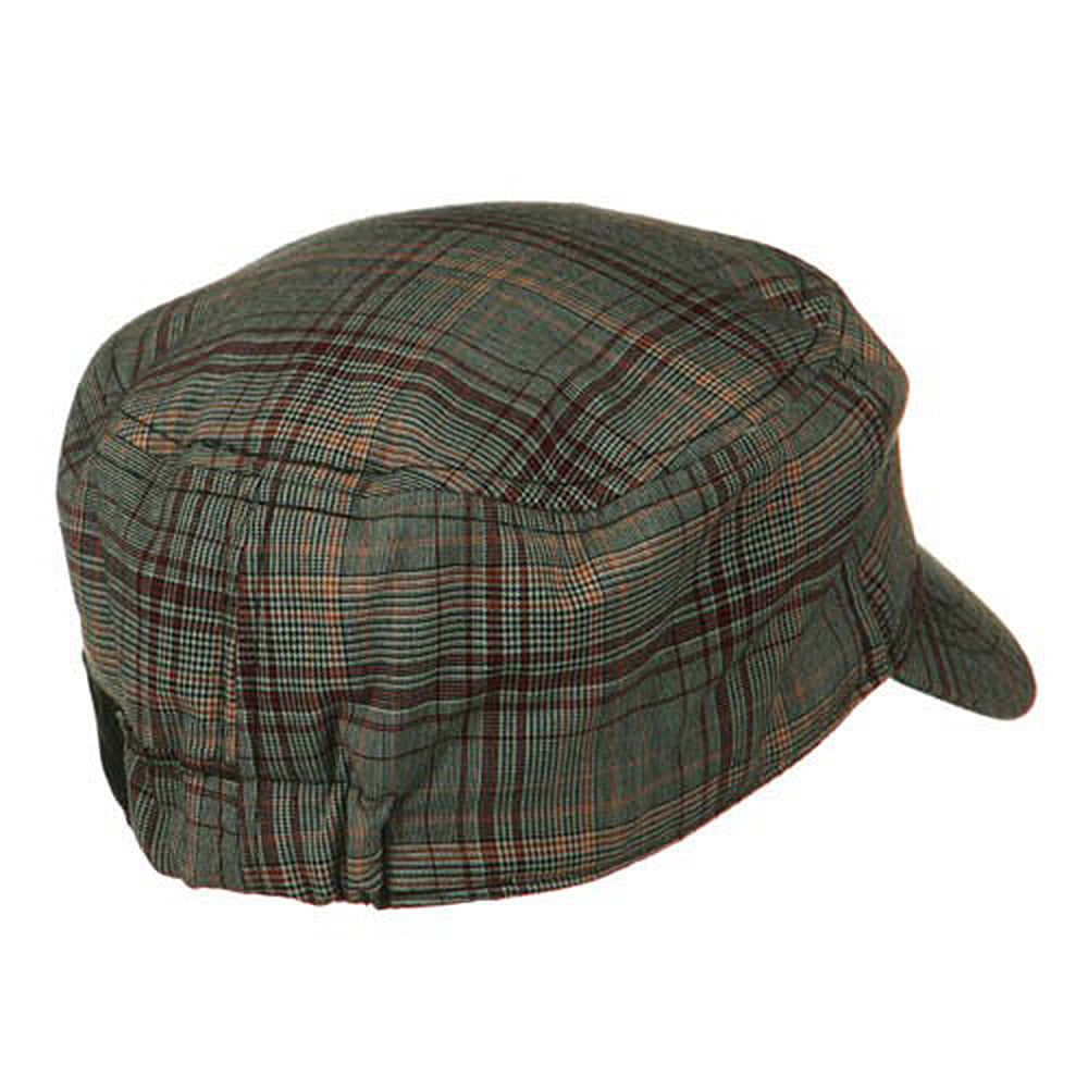 Fashion Plain Insulation Lining Army Cap