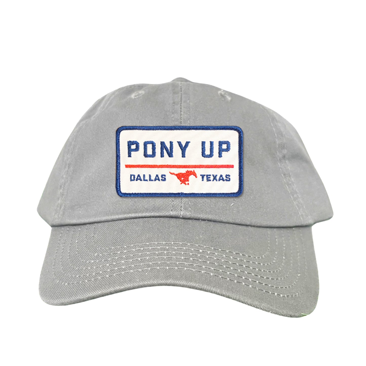 SMU Pony Up Rectangle Patch Hats / 128 / SMU008 / MM