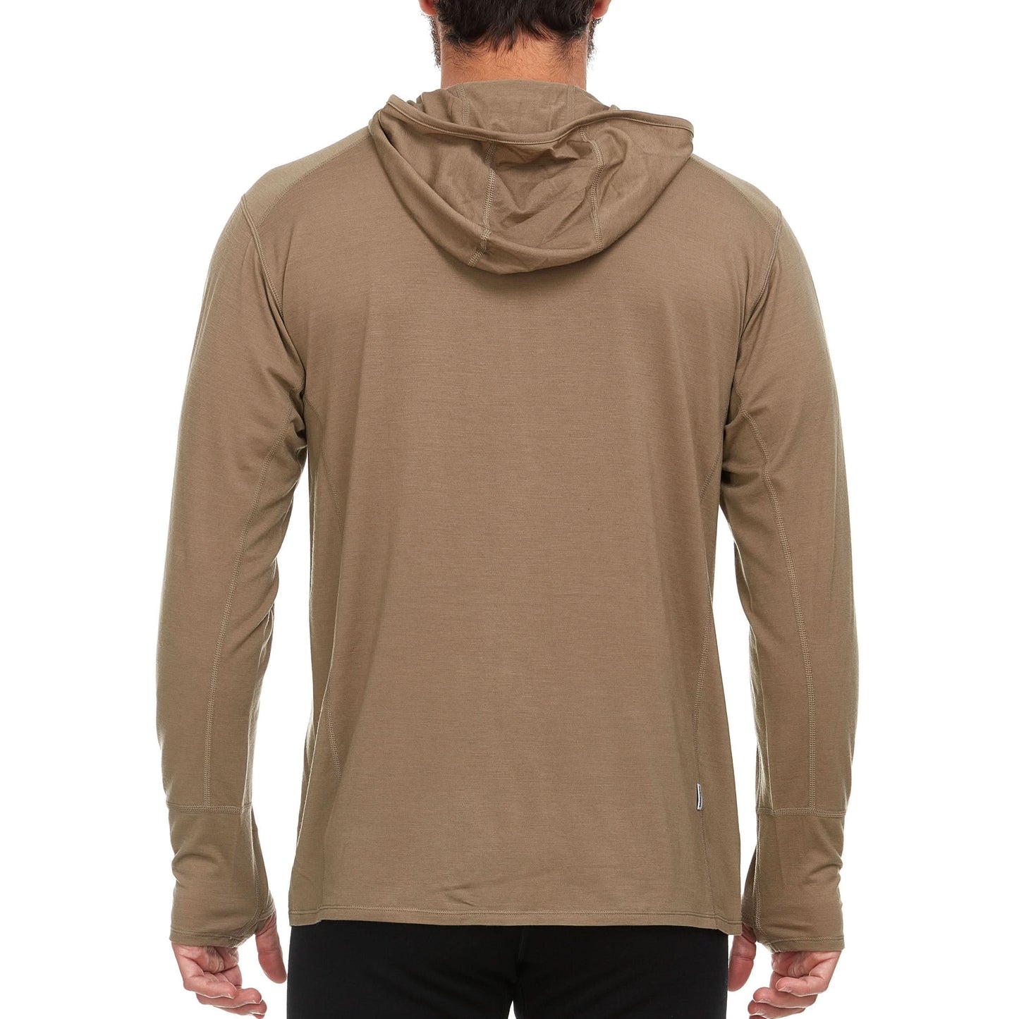 Men's Wool 1/4 Zip Merino Sun Hoodie - Microweight