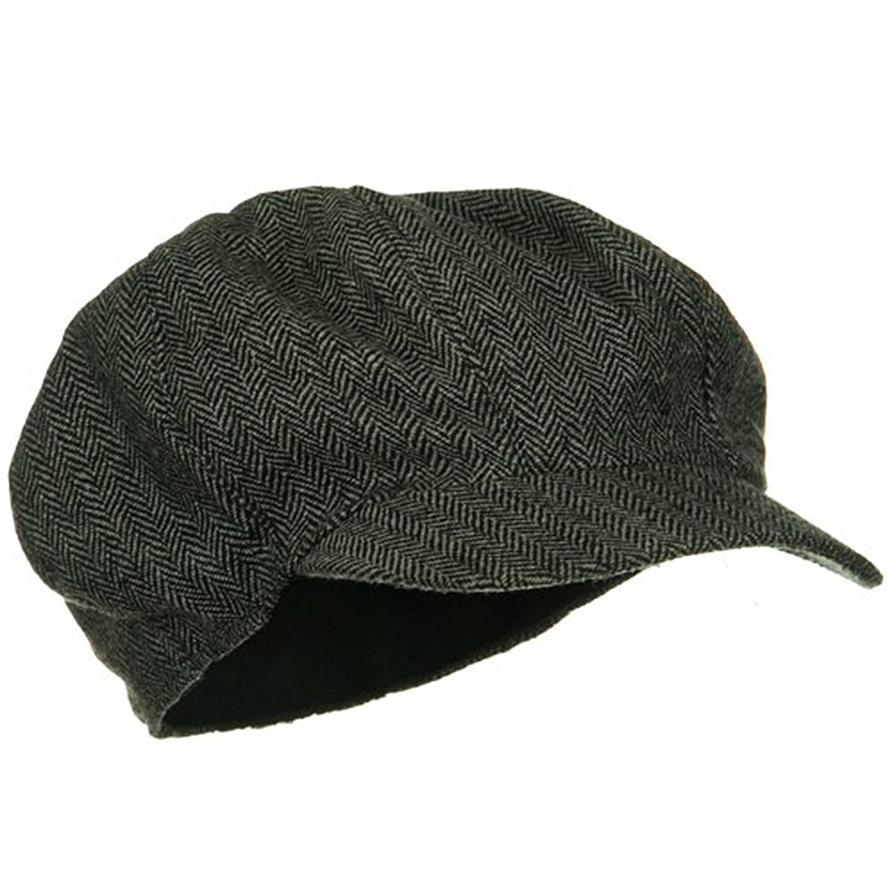 Steampunk Herringbone Drive Cap