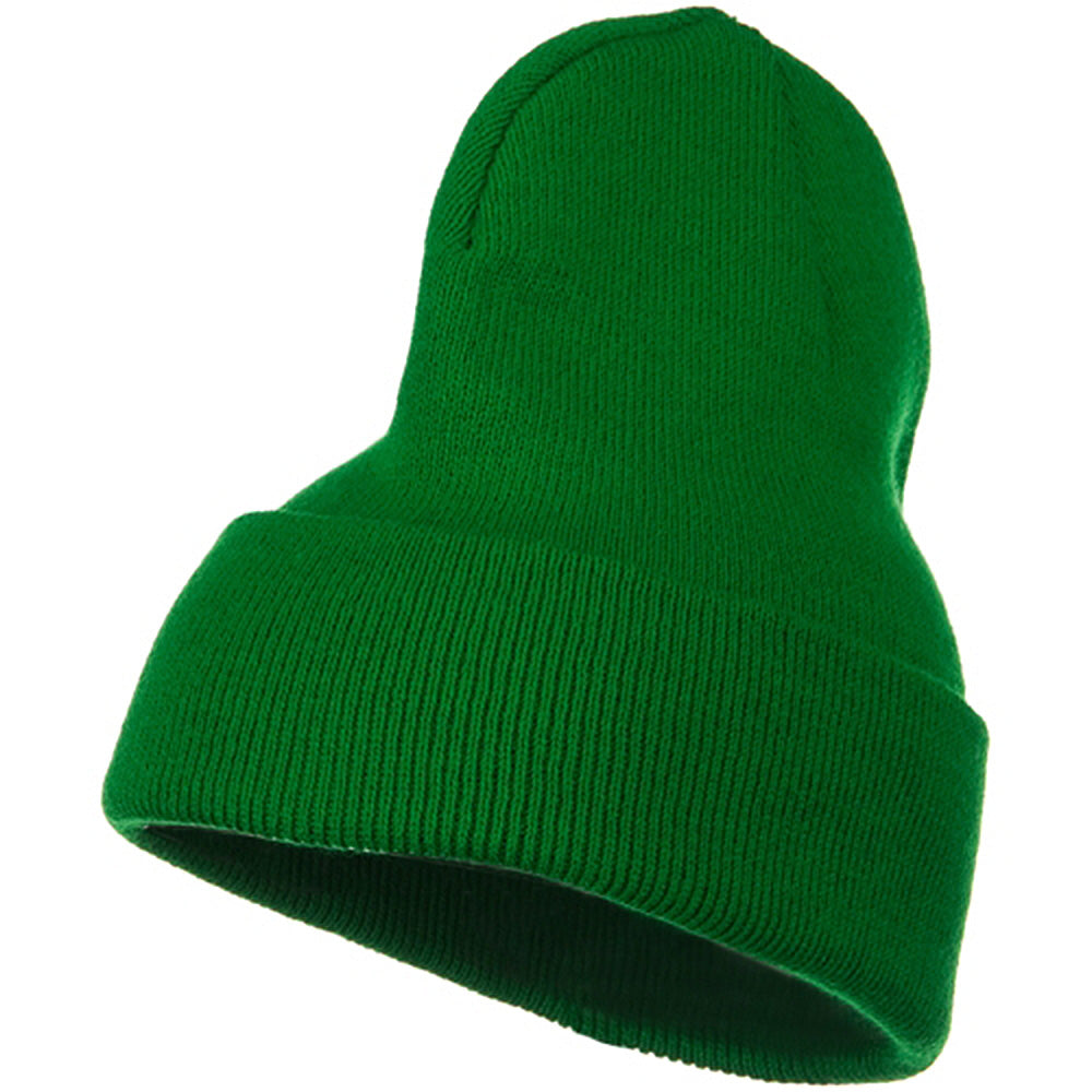 Big Stretch Plain Cuff Long Beanie