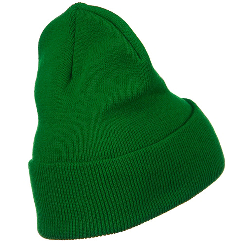 Big Stretch Plain Cuff Long Beanie