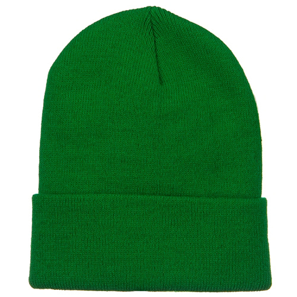 Big Stretch Plain Cuff Long Beanie