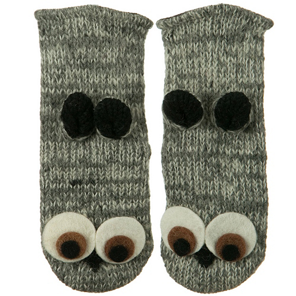Adult Animal Wool Mitten
