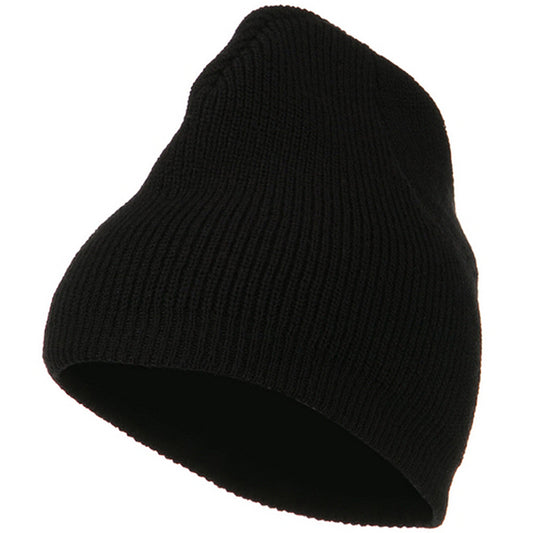 Big Size Rib Beanie with Bottom Band