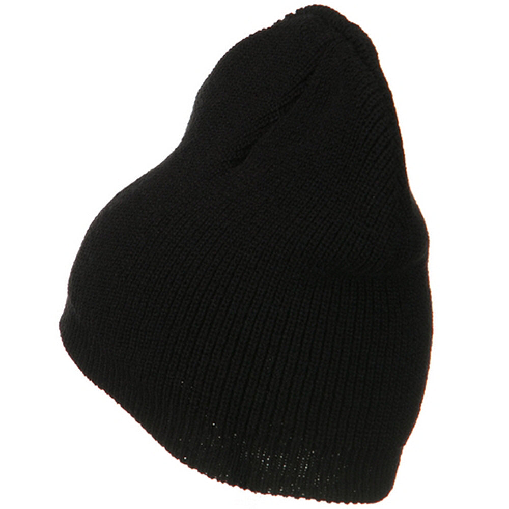 Big Size Rib Beanie with Bottom Band