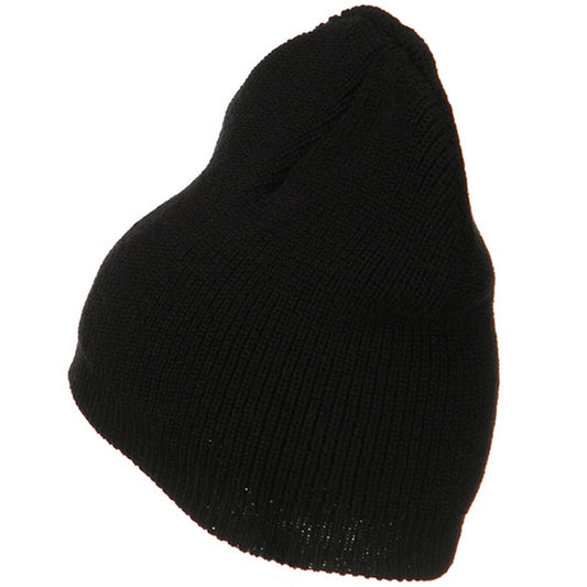 Big Size Rib Beanie with Bottom Band