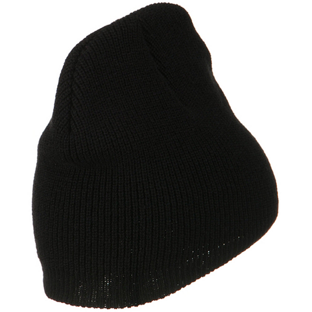 Big Size Rib Beanie with Bottom Band