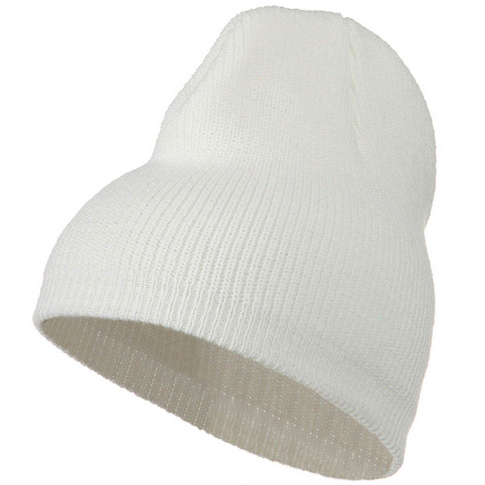 Big Size Rib Beanie with Bottom Band