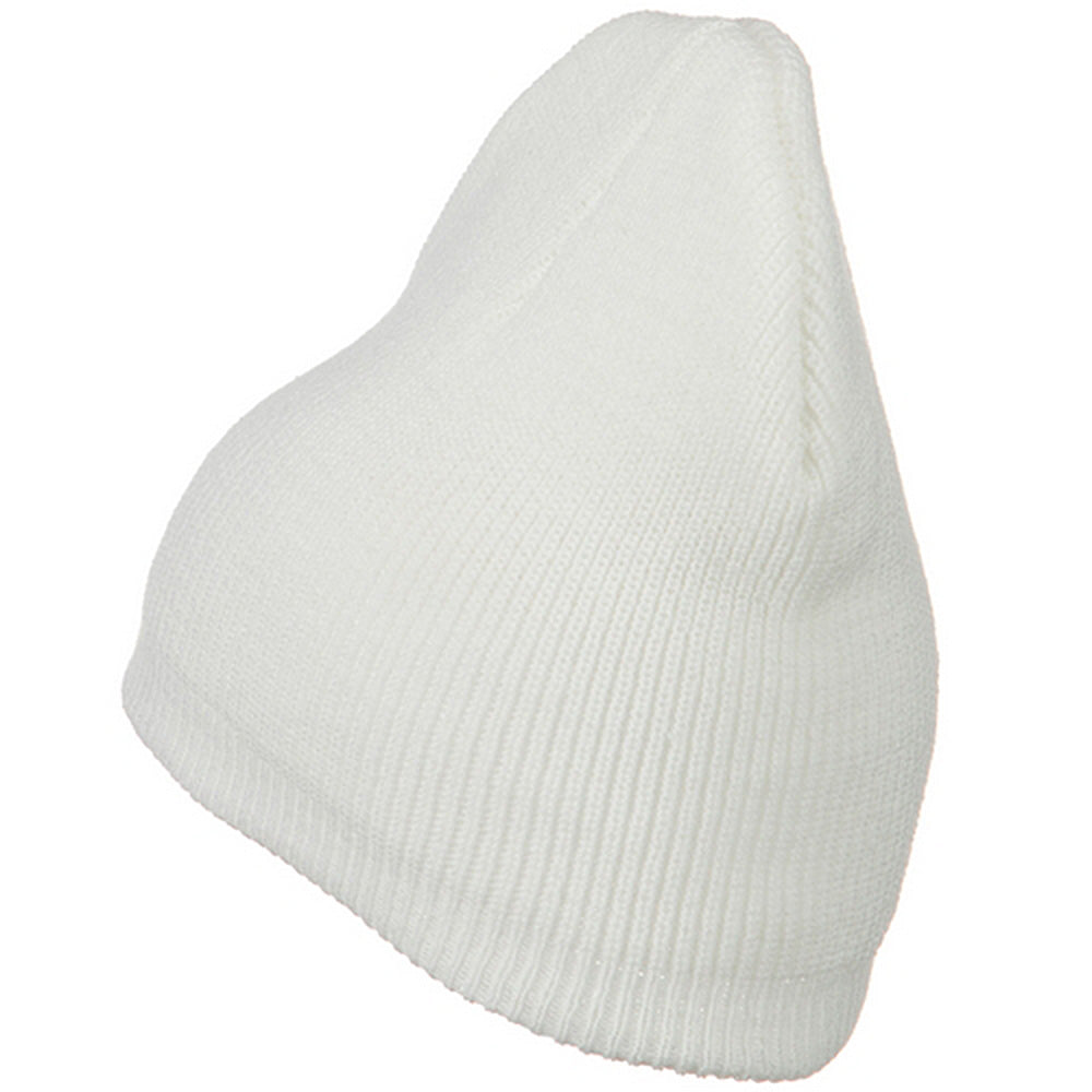 Big Size Rib Beanie with Bottom Band