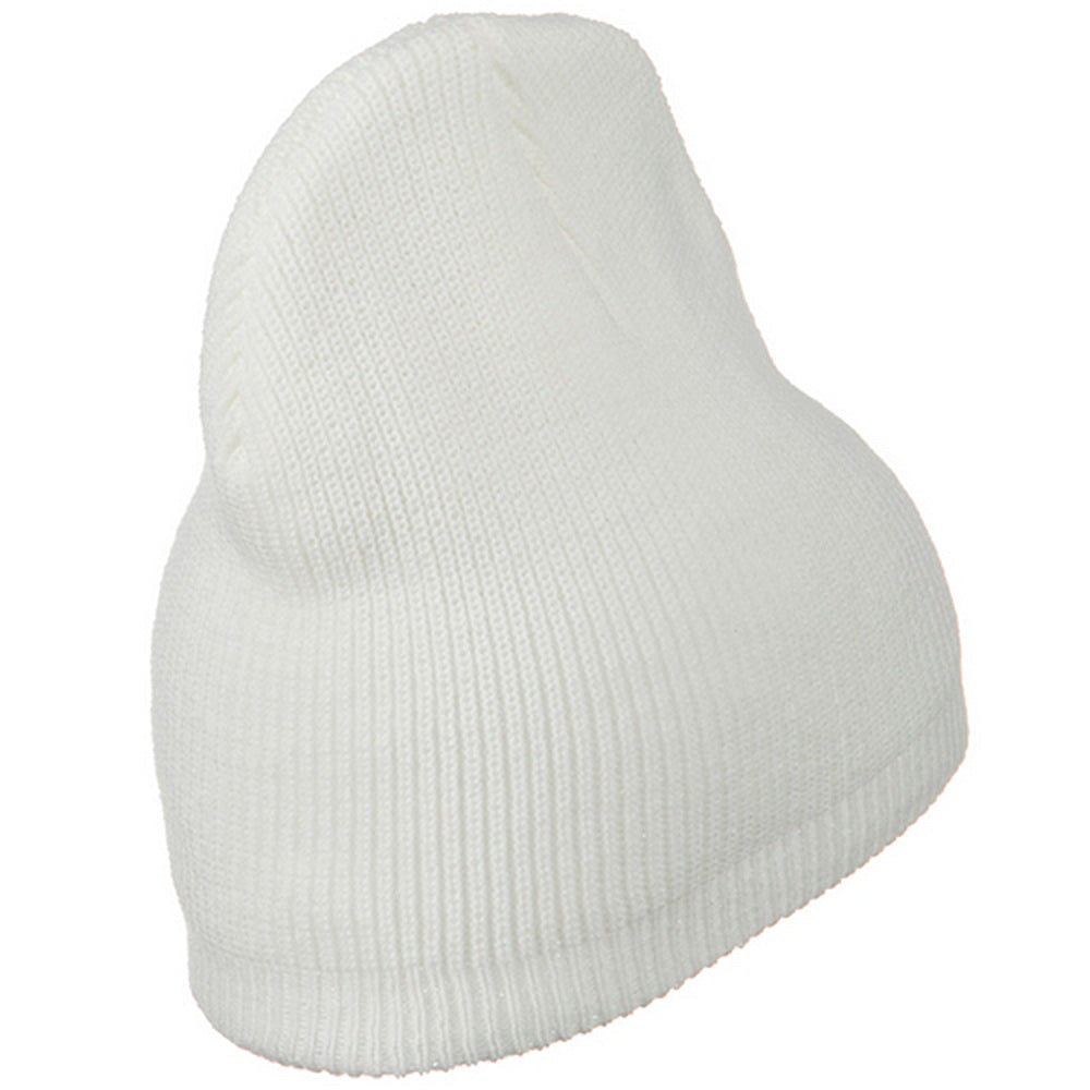 Big Size Rib Beanie with Bottom Band