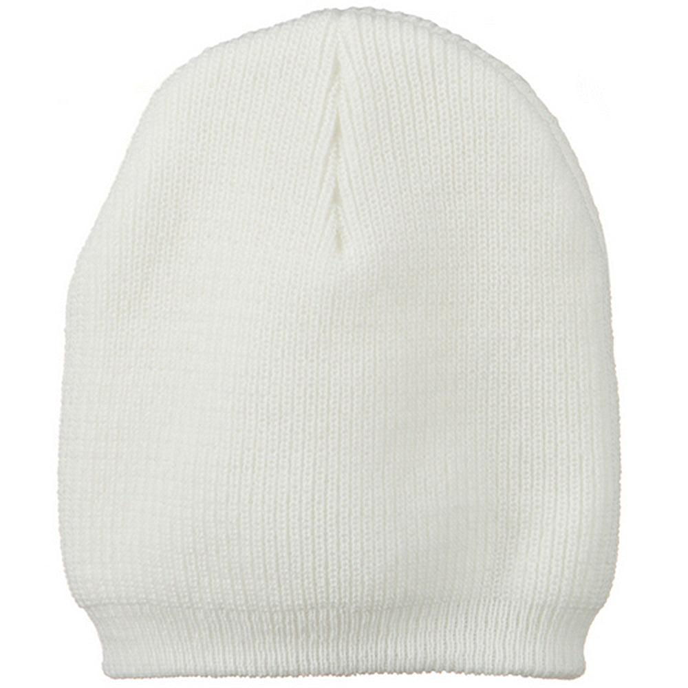Big Size Rib Beanie with Bottom Band