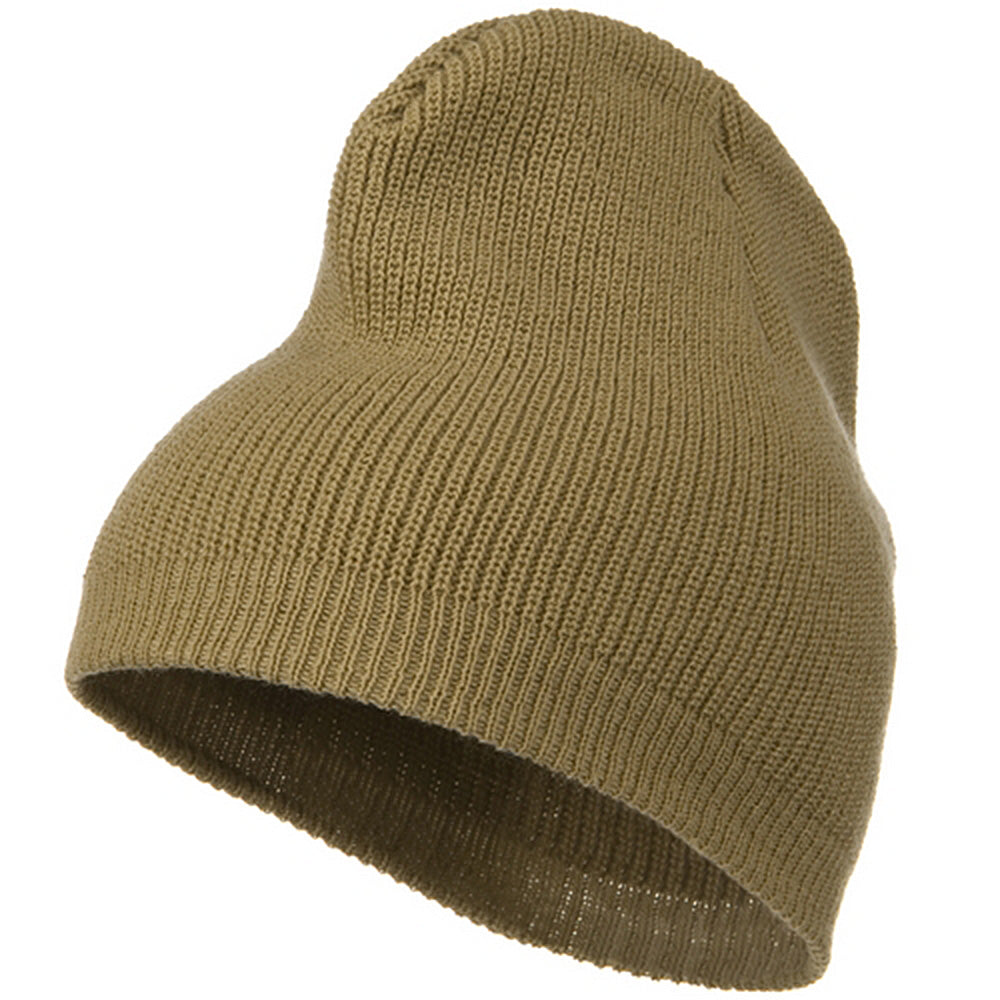 Big Size Rib Beanie with Bottom Band