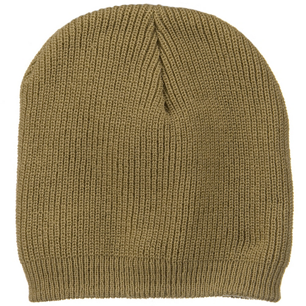 Big Size Rib Beanie with Bottom Band