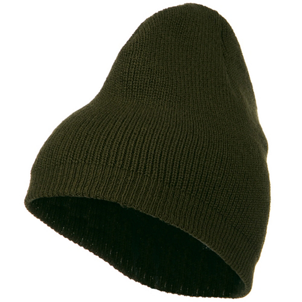 Big Size Rib Beanie with Bottom Band