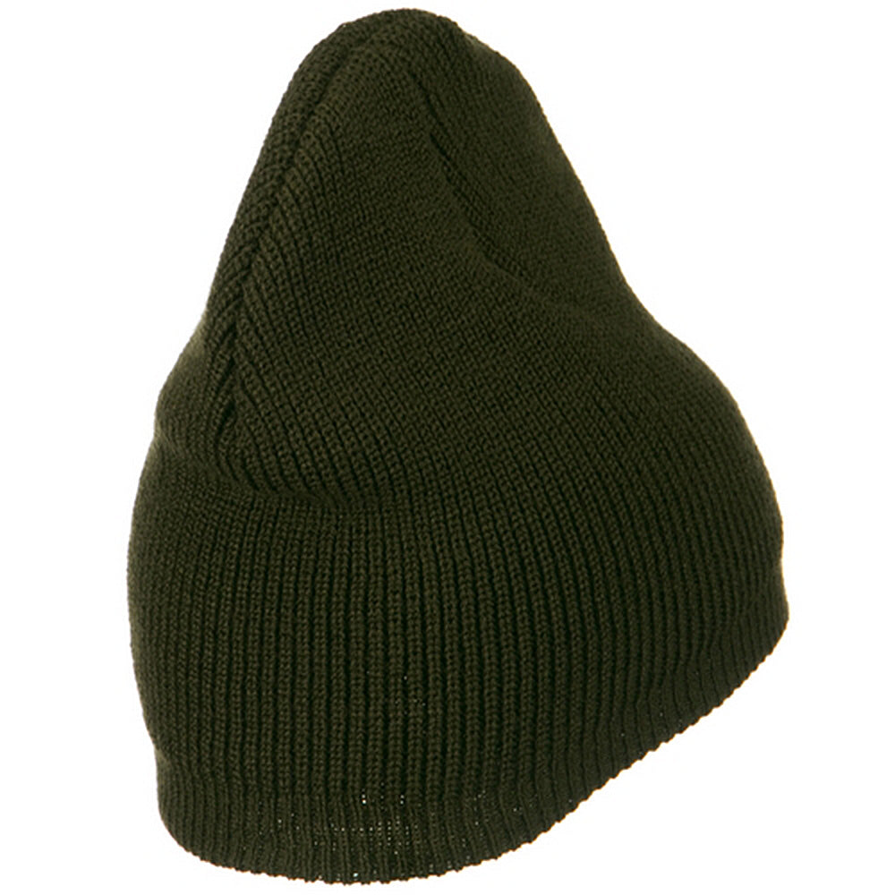 Big Size Rib Beanie with Bottom Band