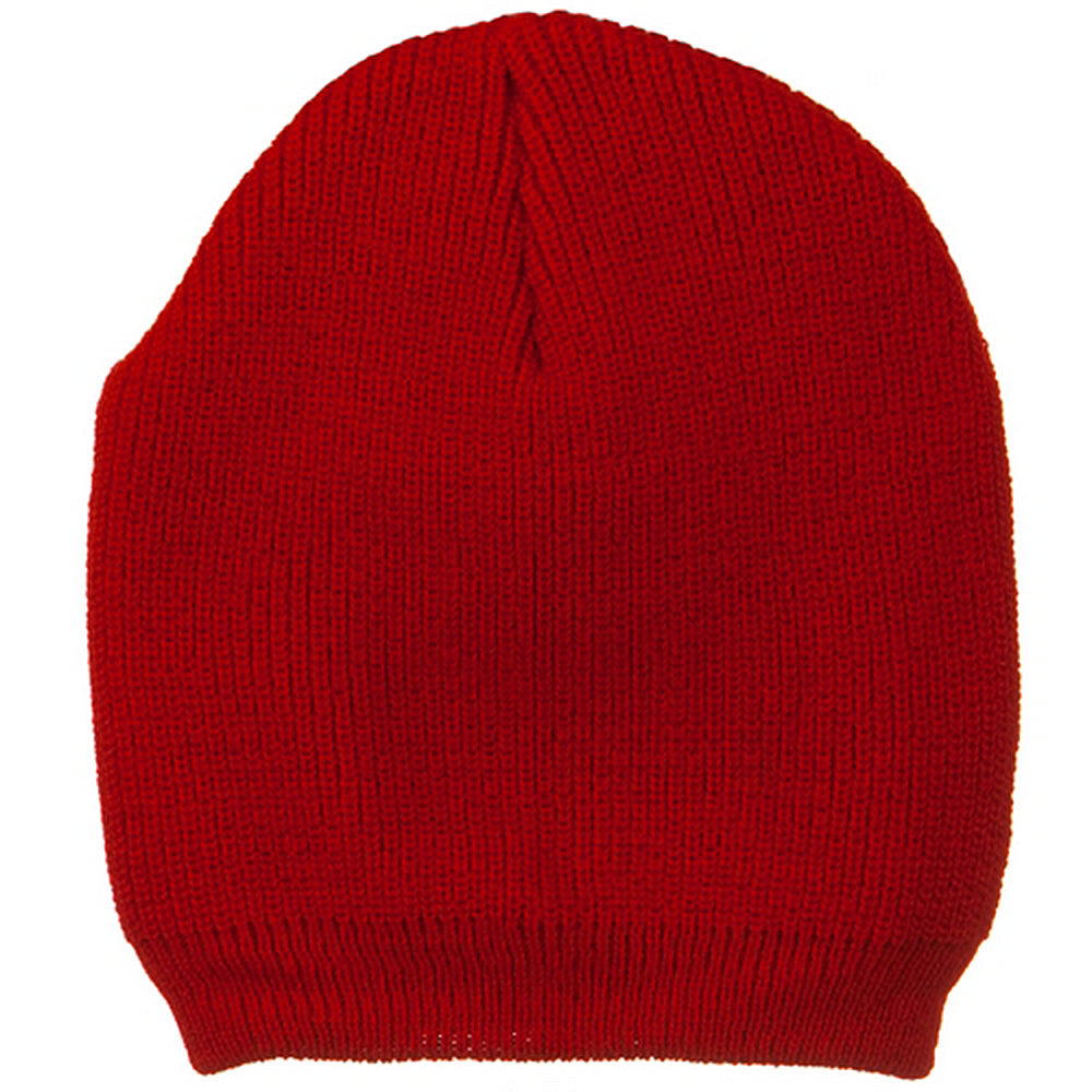 Big Size Rib Beanie with Bottom Band