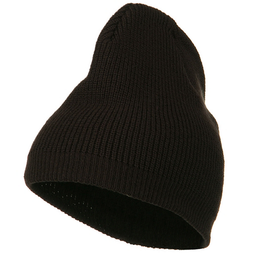 Big Size Rib Beanie with Bottom Band