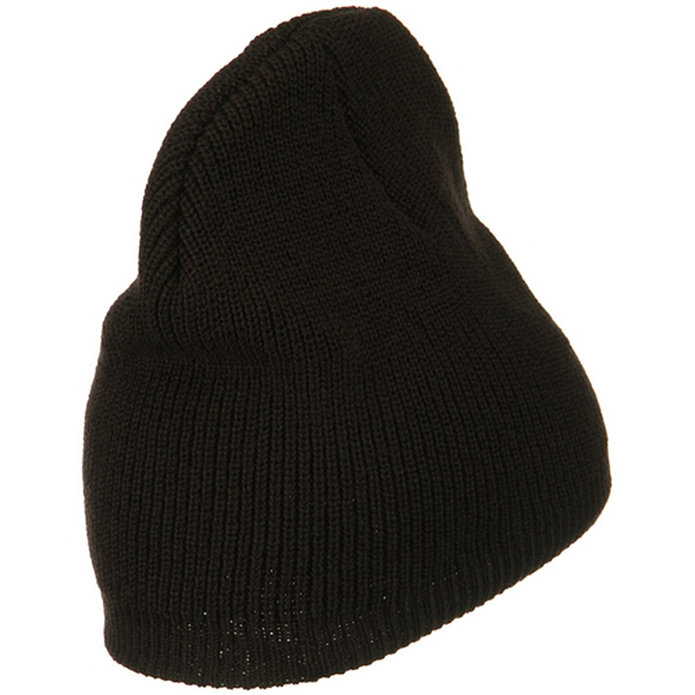 Big Size Rib Beanie with Bottom Band