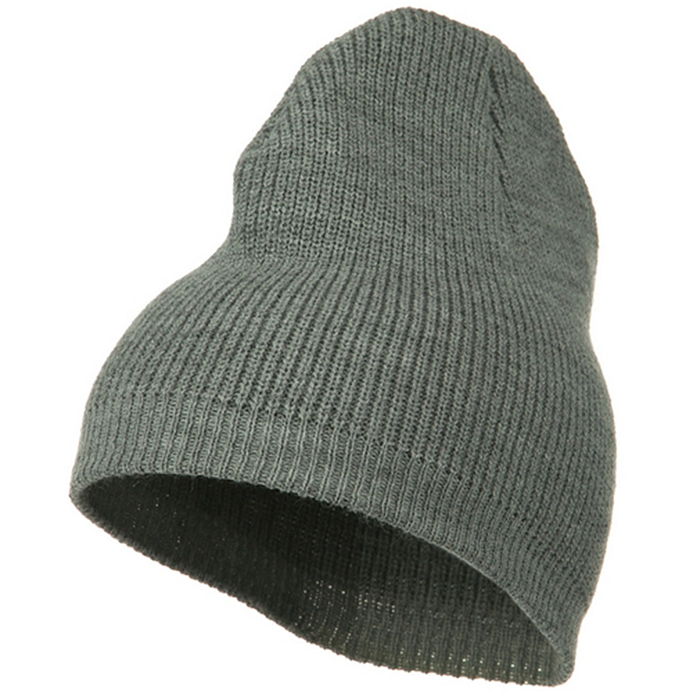 Big Size Rib Beanie with Bottom Band