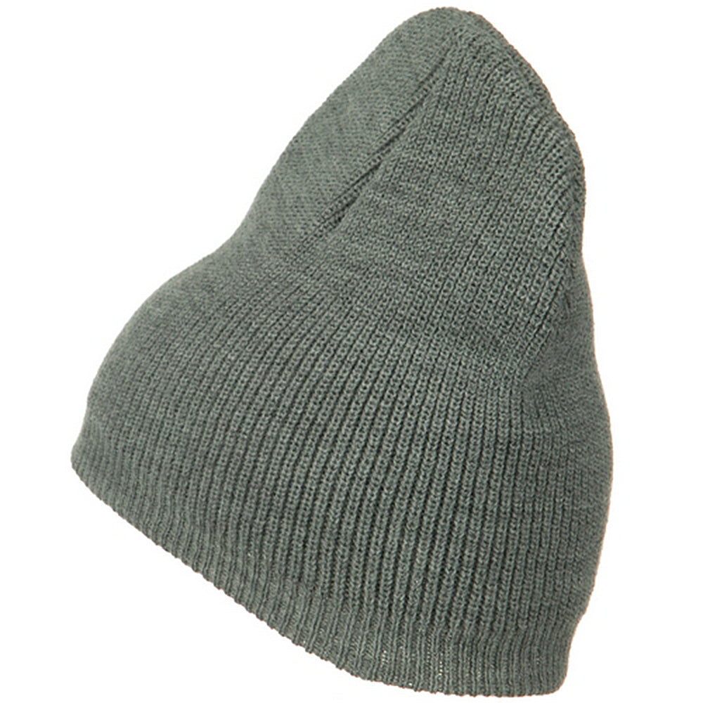 Big Size Rib Beanie with Bottom Band