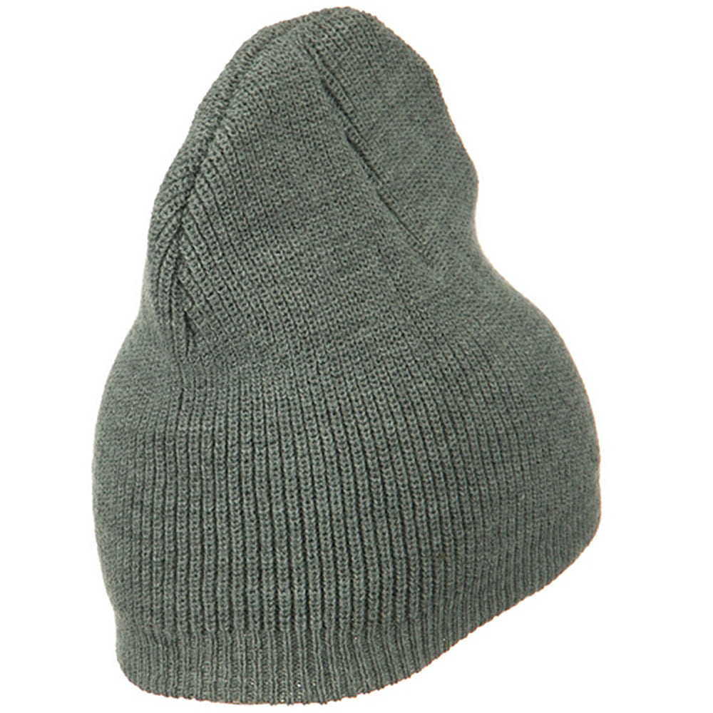 Big Size Rib Beanie with Bottom Band