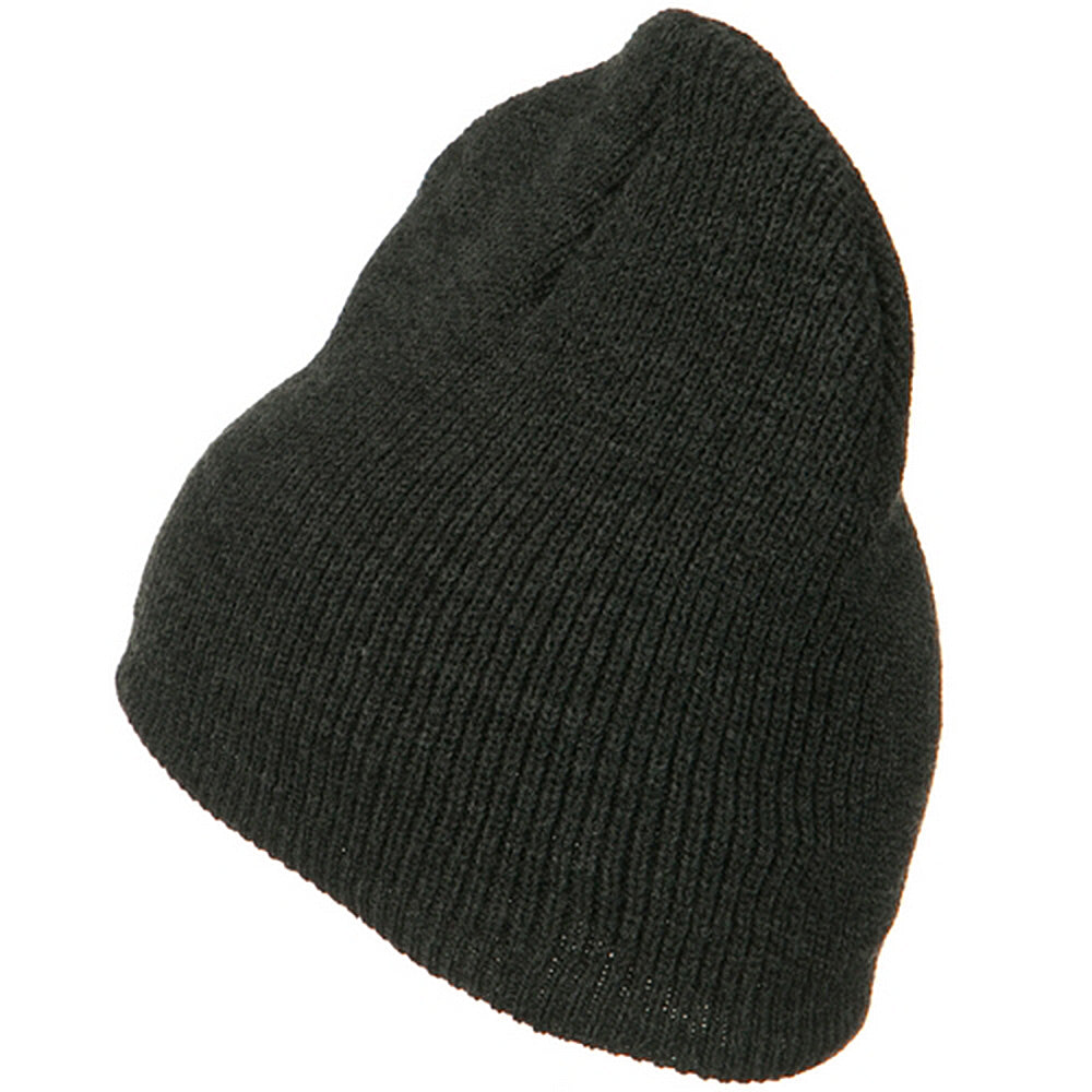 Big Size Rib Beanie with Bottom Band