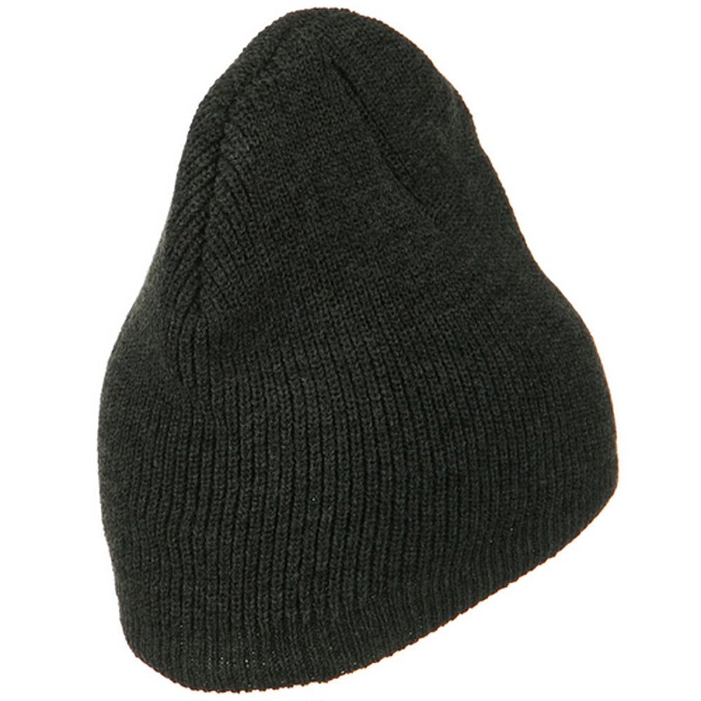 Big Size Rib Beanie with Bottom Band