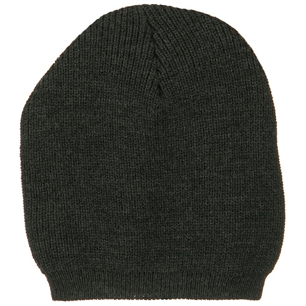 Big Size Rib Beanie with Bottom Band