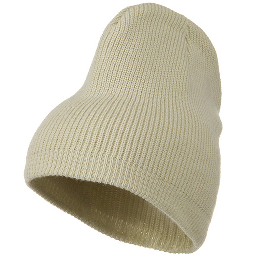 Big Size Rib Beanie with Bottom Band