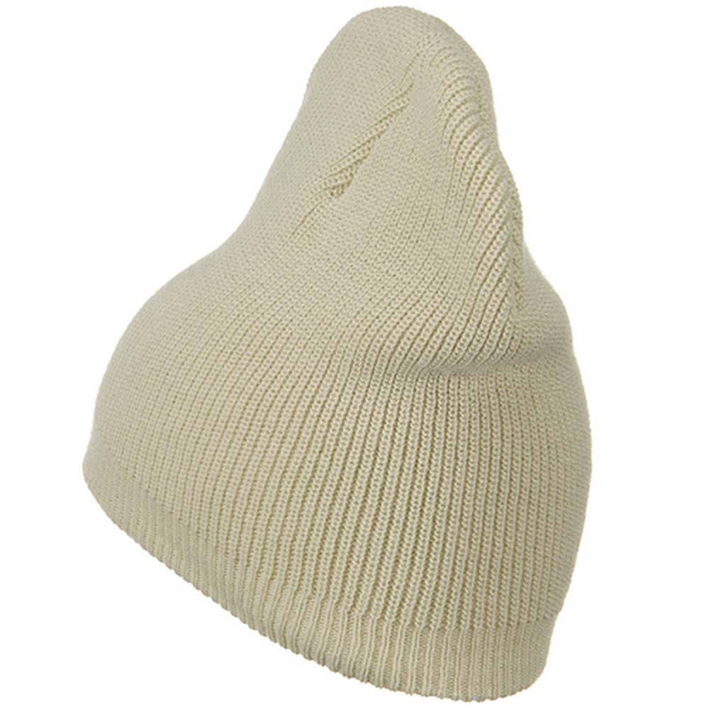 Big Size Rib Beanie with Bottom Band