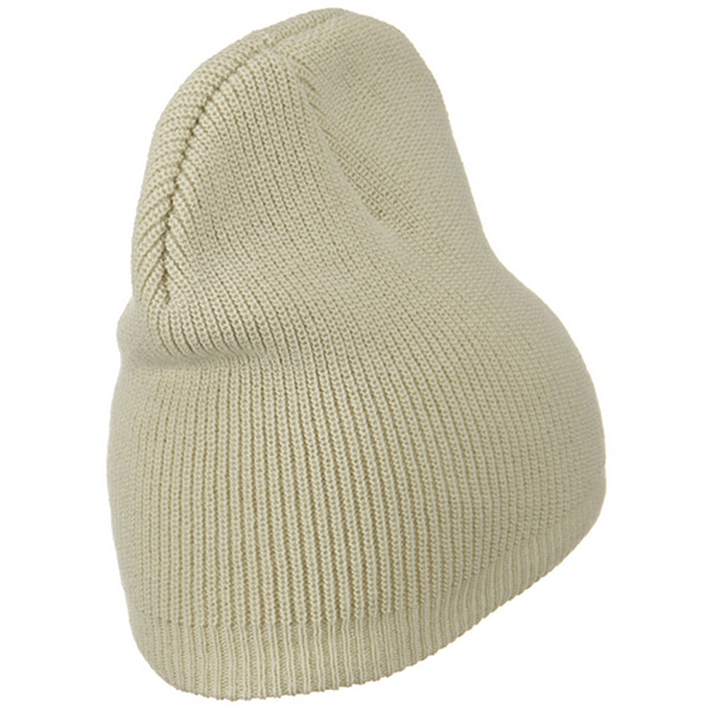 Big Size Rib Beanie with Bottom Band