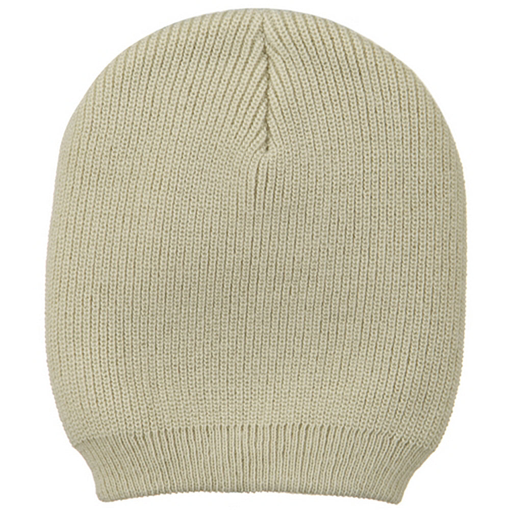 Big Size Rib Beanie with Bottom Band