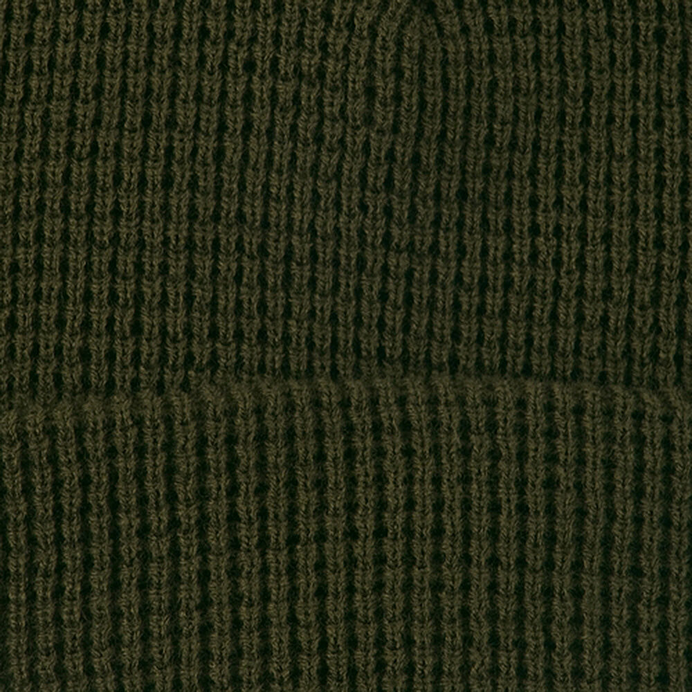 Big Stretch Waffle Stitch Cuff Beanie