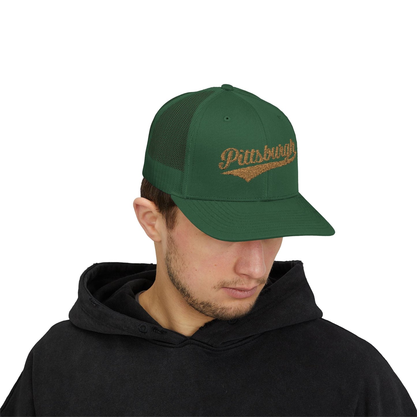 Pittsburgh Varsity Retro Snapback Trucker Cap