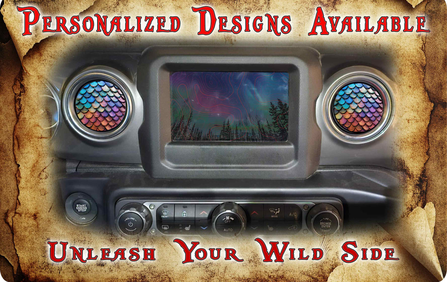 Steering wheel decal mermaid scales 230