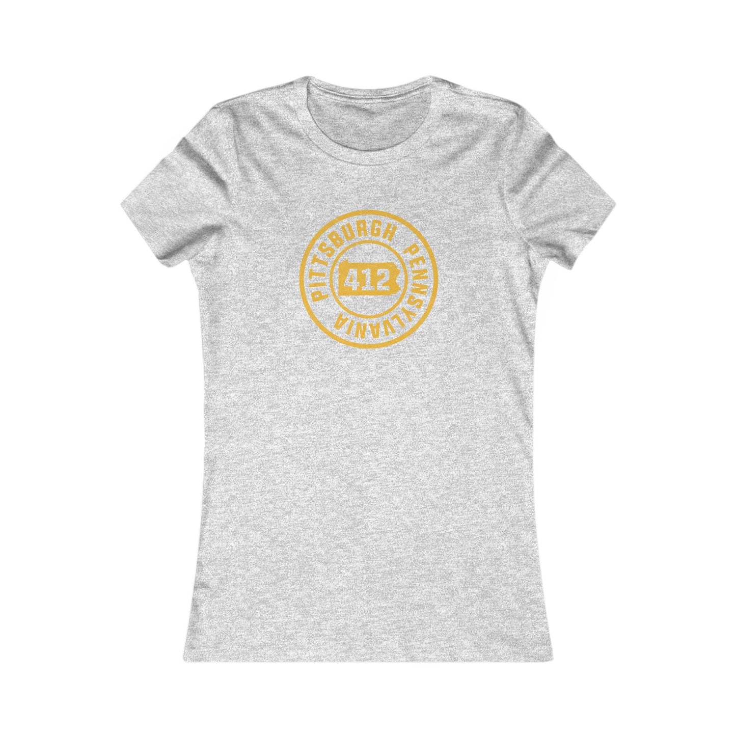412 Area Code Pittsburgh Pa Stamped Women's  Slim Feminine Fit T-Shirt