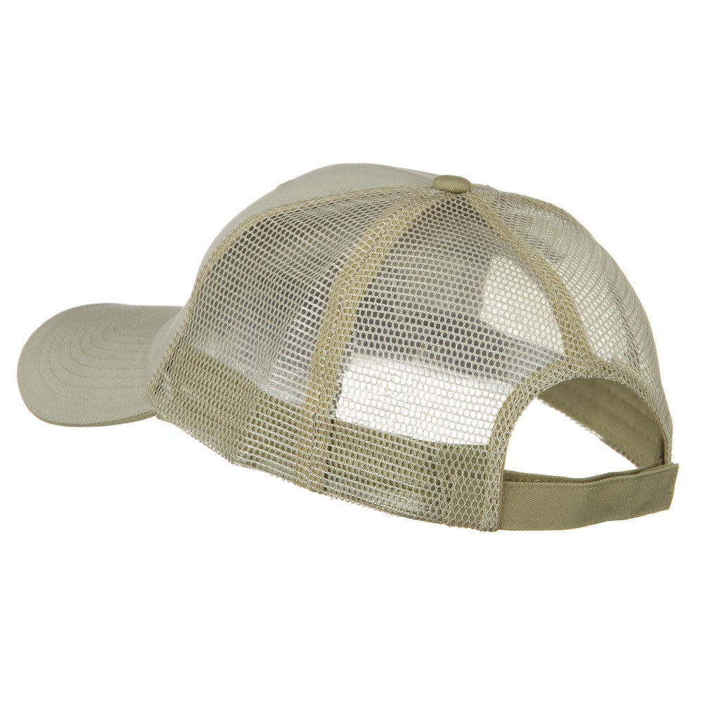 Big Size Garment Washed Cotton Twill Mesh Cap