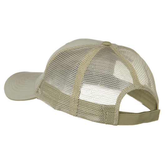 Big Size Garment Washed Cotton Twill Mesh Cap