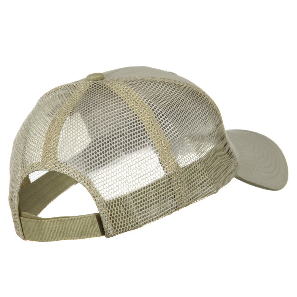 Big Size Garment Washed Cotton Twill Mesh Cap