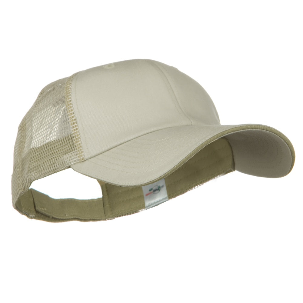 Big Size Garment Washed Cotton Twill Mesh Cap