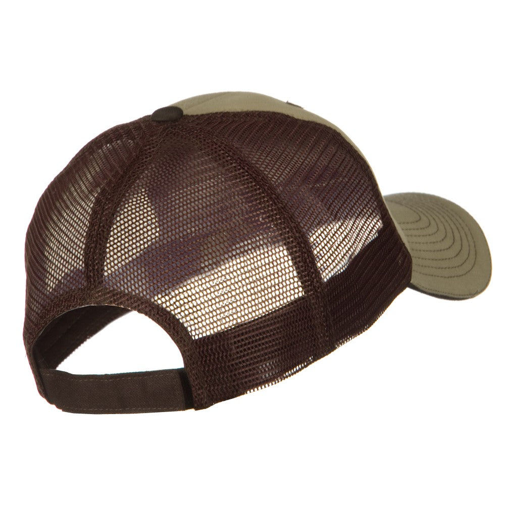 Big Size Garment Washed Cotton Twill Mesh Cap