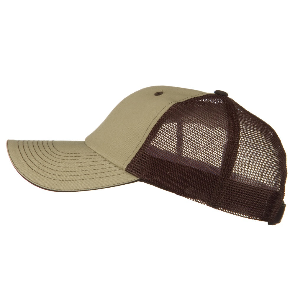 Big Size Garment Washed Cotton Twill Mesh Cap