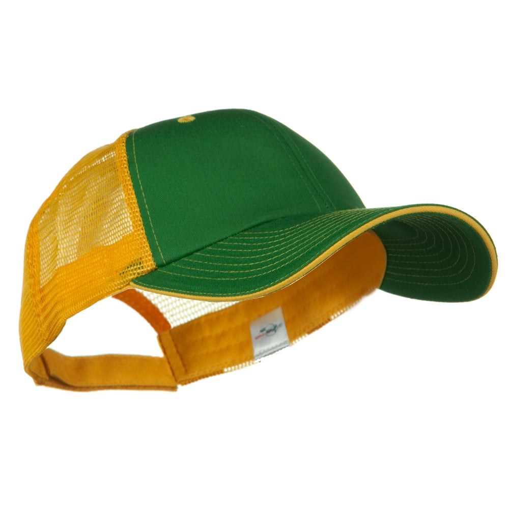 Big Size Garment Washed Cotton Twill Mesh Cap