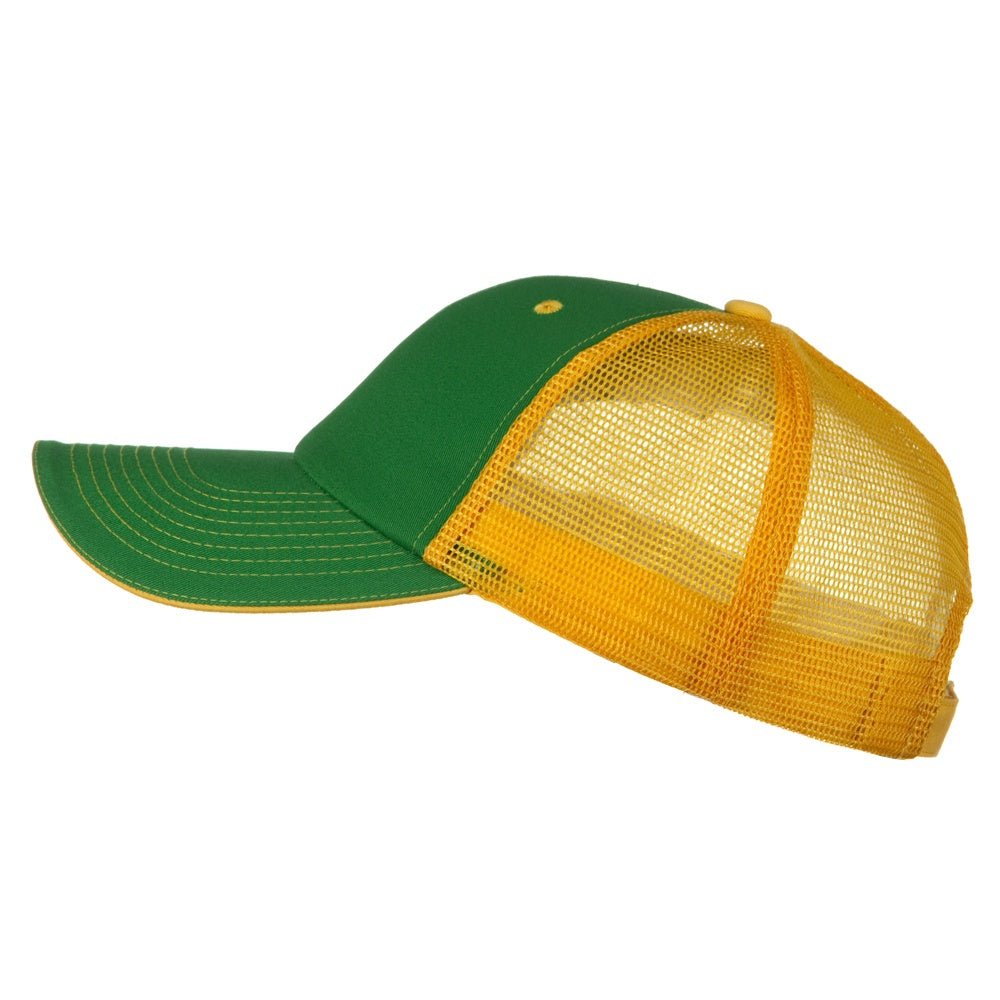 Big Size Garment Washed Cotton Twill Mesh Cap